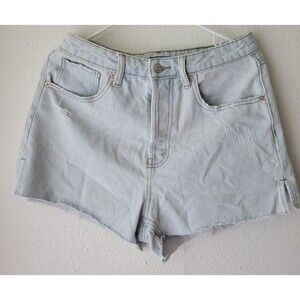 Wild Fable Super High Rise Cutoff Shorts Light Wash Distressed Denim Women's 8